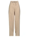 A Paper Kid Woman Pants Sage Green Size S Polyester, Viscose, Elastane In Brown