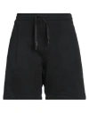A Paper Kid Man Shorts & Bermuda Shorts Black Size S Cotton In Black