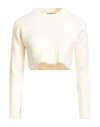 A Paper Kid Woman Sweater Off White Size S Viscose, Polyester, Polyamide In Neutral