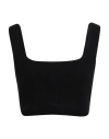 A Paper Kid Woman Top Black Size S Viscose, Polyester, Polyamide In Black