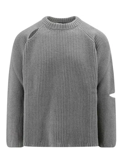 A Paper Kid Wool-cashmere Sweater In Green