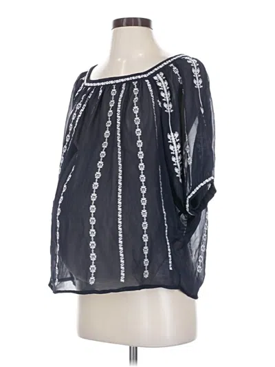 Pre-owned A Pea In The Pod 3/4 Sleeve Blouse In Black
