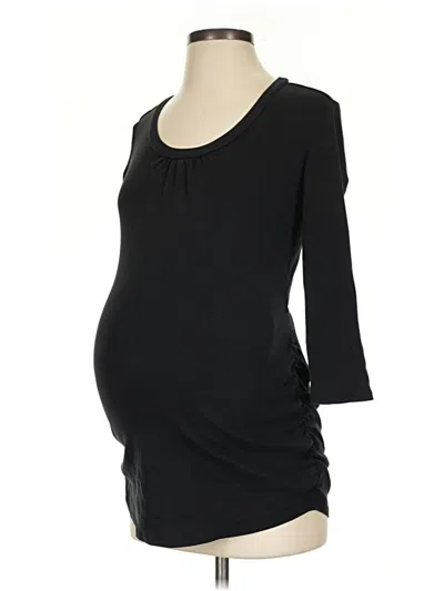 Pre-owned A Pea In The Pod 3/4 Sleeve T-shirt In Black