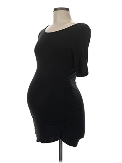 Pre-owned A Pea In The Pod 3/4 Sleeve T-shirt In Black