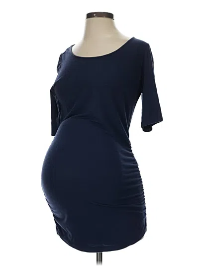 Pre-owned A Pea In The Pod 3/4 Sleeve T-shirt In Blue