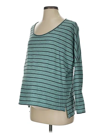 Pre-owned A Pea In The Pod 3/4 Sleeve T-shirt In Teal