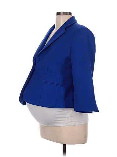 Pre-owned A Pea In The Pod Blazer Jacket In Blue