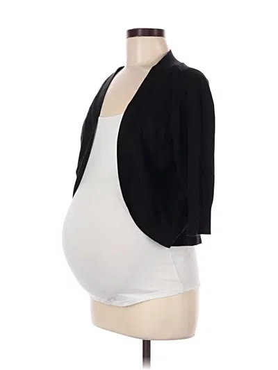 Pre-owned A Pea In The Pod Cardigan Sweater In Black