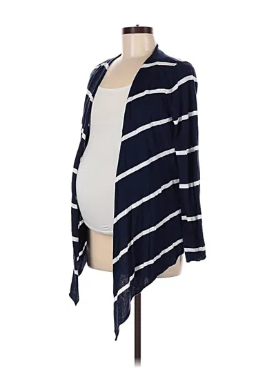 Pre-owned A Pea In The Pod Cardigan Sweater In Blue