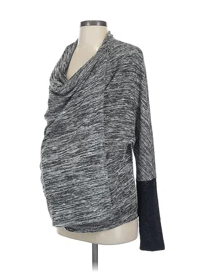 Pre-owned A Pea In The Pod Cardigan Sweater In Gray