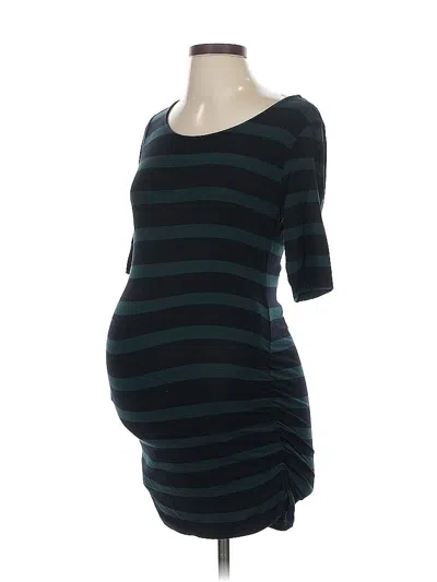 Pre-owned A Pea In The Pod Casual Dress In Blue