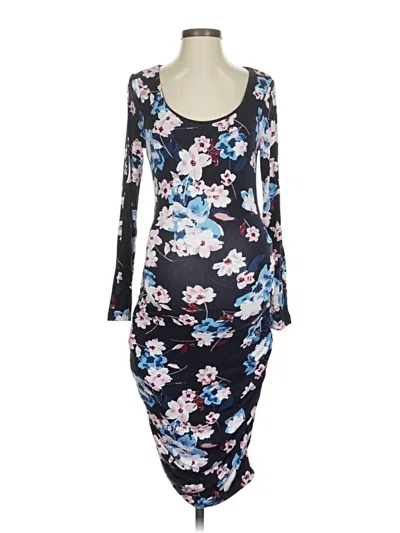 Pre-owned A Pea In The Pod Casual Dress In Blue