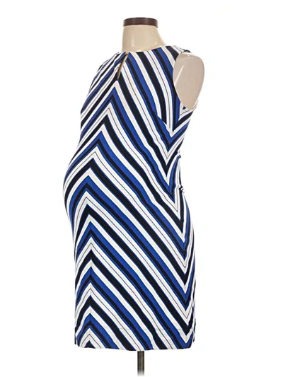 Pre-owned A Pea In The Pod Casual Dress In Blue