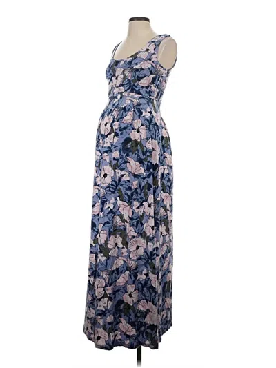 Pre-owned A Pea In The Pod Casual Dress In Blue
