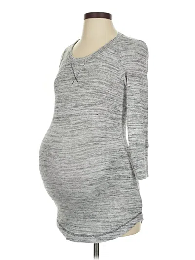 Pre-owned A Pea In The Pod Casual Dress In Gray