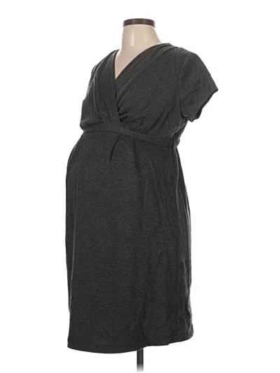 Pre-owned A Pea In The Pod Casual Dress In Gray