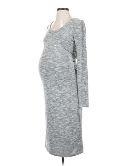 Pre-owned A Pea In The Pod Casual Dress In Gray