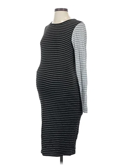 Pre-owned A Pea In The Pod Casual Dress In Gray
