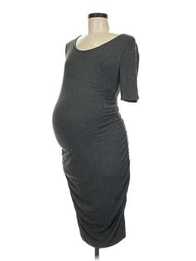 Pre-owned A Pea In The Pod Casual Dress In Gray