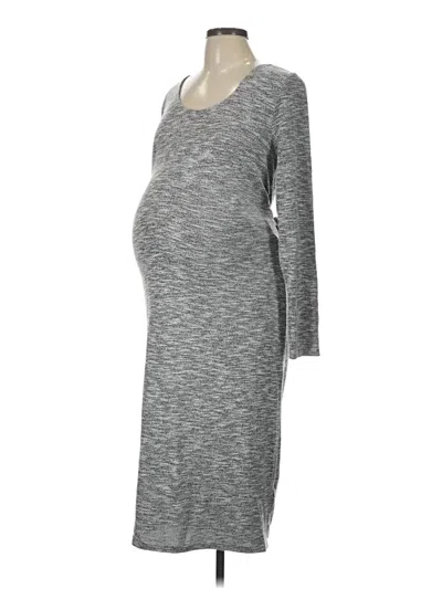 Pre-owned A Pea In The Pod Casual Dress In Gray