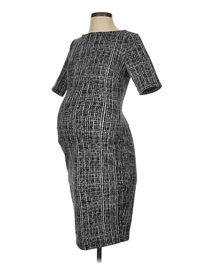 Pre-owned A Pea In The Pod Casual Dress In Gray