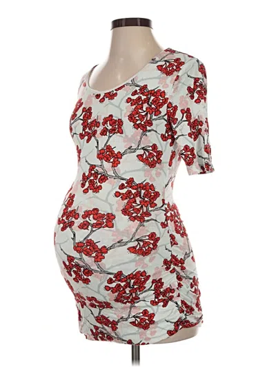 Pre-owned A Pea In The Pod Casual Dress In Gray