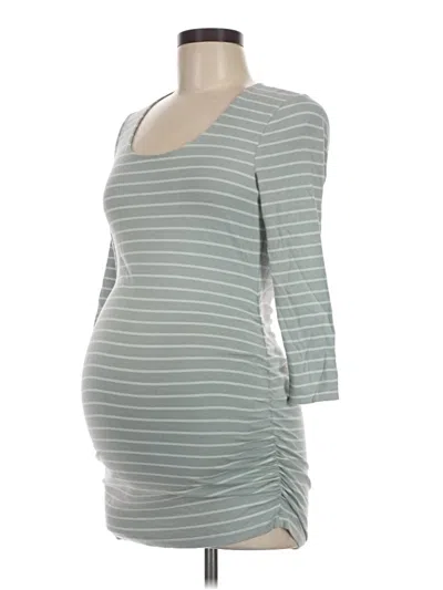 Pre-owned A Pea In The Pod Casual Dress In Gray