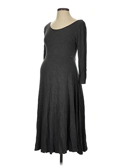 Pre-owned A Pea In The Pod Casual Dress In Gray