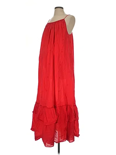 Pre-owned A Pea In The Pod Casual Dress In Red