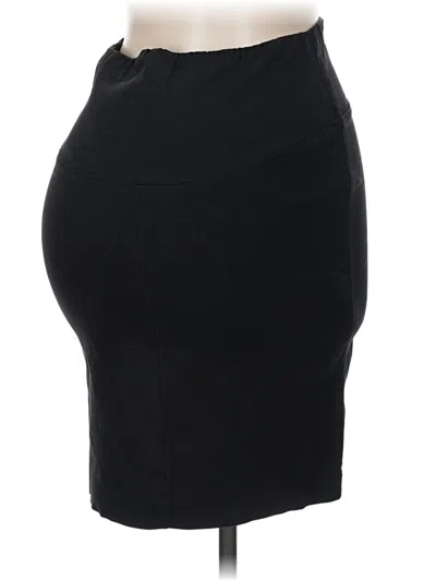 Pre-owned A Pea In The Pod Casual Skirt In Black