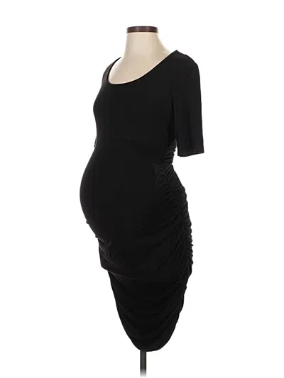 Pre-owned A Pea In The Pod Cocktail Dress In Black