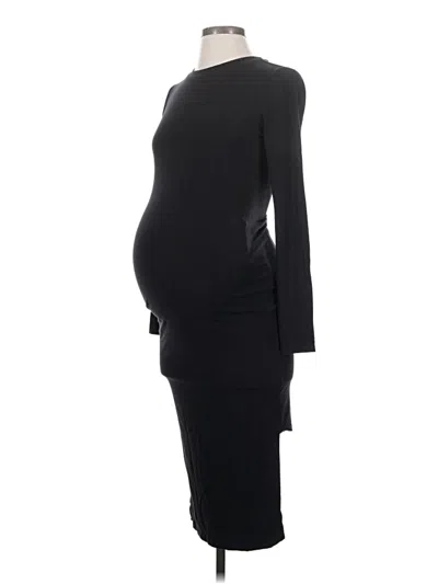 Pre-owned A Pea In The Pod Cocktail Dress In Black