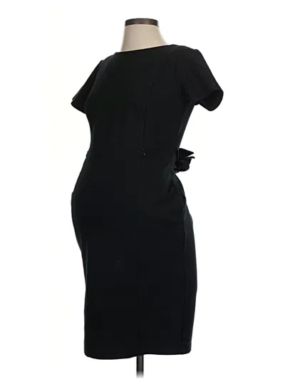 Pre-owned A Pea In The Pod Cocktail Dress In Black