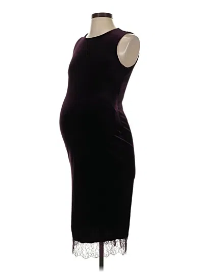 Pre-owned A Pea In The Pod Cocktail Dress In Black