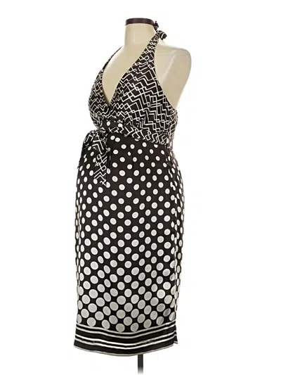 Pre-owned A Pea In The Pod Cocktail Dress In Black