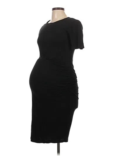 Pre-owned A Pea In The Pod Cocktail Dress In Black