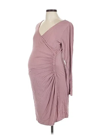 Pre-owned A Pea In The Pod Cocktail Dress In Pink