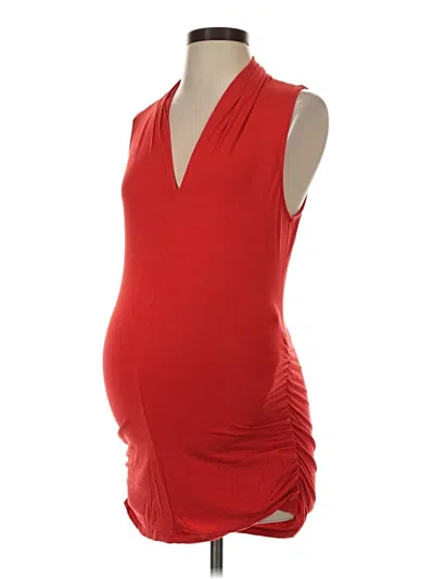 Pre-owned A Pea In The Pod Cocktail Dress In Red