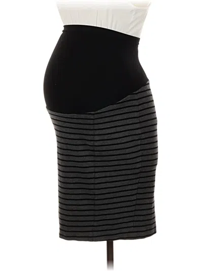 Pre-owned A Pea In The Pod Formal Skirt In Gray