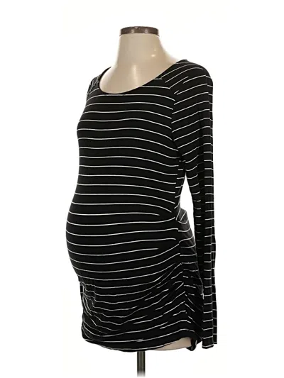 Pre-owned A Pea In The Pod Long Sleeve T-shirt In Black