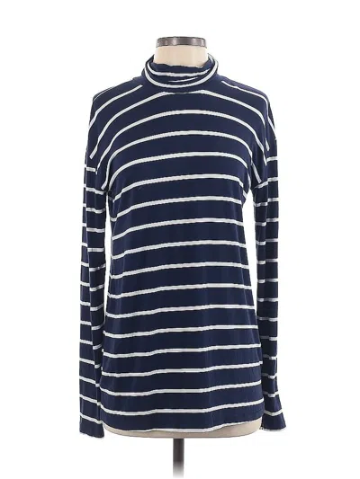 Pre-owned A Pea In The Pod Long Sleeve Turtleneck In Blue