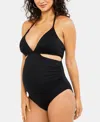 A Pea In The Pod Maternity One-piece Swimsuit In Black