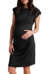 A PEA IN THE POD A PEA IN THE POD RUCHED MATERNITY SHEATH DRESS