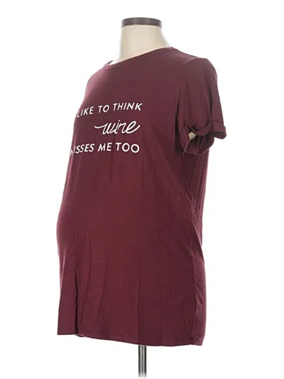 Pre-owned A Pea In The Pod Short Sleeve T-shirt In Purple