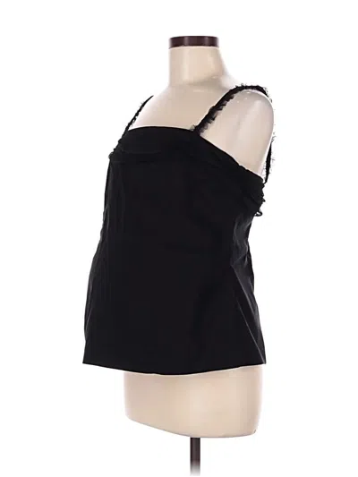 Pre-owned A Pea In The Pod Sleeveless Top Black Strapless Neckline Tops