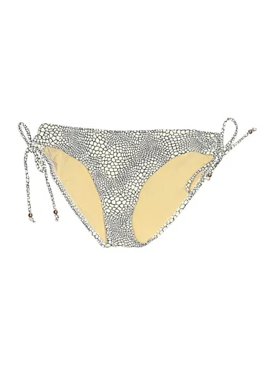 Pre-owned A Pea In The Pod Swimsuit Bottoms In Gold