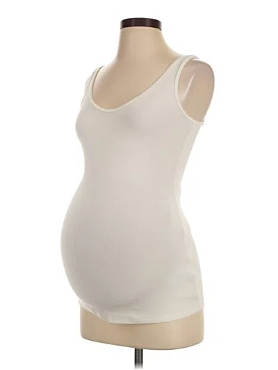Pre-owned A Pea In The Pod Tank Top Ivory Strapless Neckline Tops