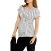 A Pea In The Pod Tie Front Maternity Top In White