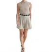 A. Putnam Trouser Short In Cobblestone In Neutral