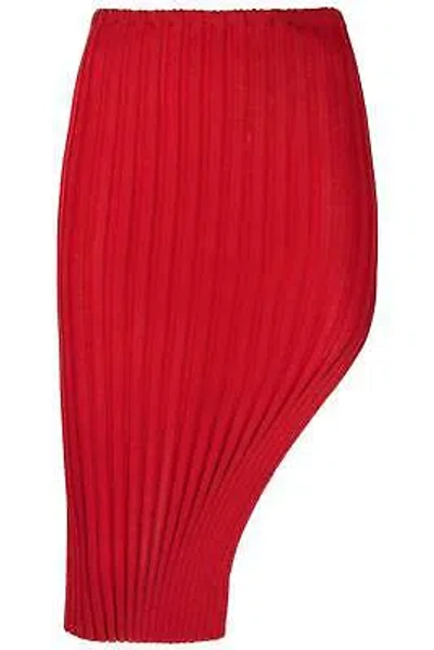 Pre-owned A. Roege Hove Ara Midi Skirt In Red